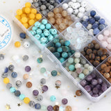 Natural Stone Beads for DIY Bracelets, 4-10mm Amazonite, Amethyst, Rose Quartz