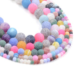 Natural Stone Beads for DIY Bracelets, 4-10mm Amazonite, Amethyst, Rose Quartz
