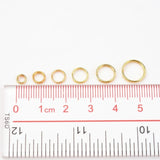 4-10mm Golden Iron Ring Double Ring Closed Ring Buckle DIY Jewelry Accessories
