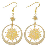 Brass Sun Face Charms Pendant Lot for DIY Jewelry Making