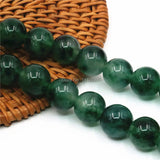 4-12mm Green Tourmaline Round Beads for DIY Jewelry Making