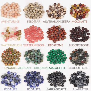 4-12mm Matte Rhodonite Round Stone Beads for Jewelry Making