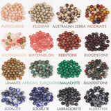 4-12mm Matte Rhodonite Round Stone Beads for Jewelry Making