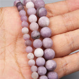 4-12mm Matte Rhodonite Round Stone Beads for Jewelry Making