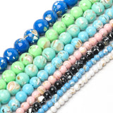 4-12mm Shell Turquoise Stone Beads Round Loose Spacer Beads for Jewelry Making