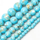 4-12mm Shell Turquoise Stone Beads Round Loose Spacer Beads for Jewelry Making