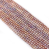 High-end Purple AA Natural Freshwater Rice Beads 1 Strand