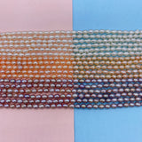 High-end Purple AA Natural Freshwater Rice Beads 1 Strand