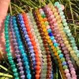 4-12mm Pink Cat Eye Opal Spacer Beads Natural Stone