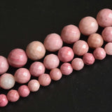 4-12mm Pink Rhodonite Rhodochrosite Faceted Beads 15''
