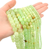 4-12mm Green Chalcedony Jades Stone Beads for Jewelry Making