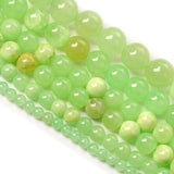 4-12mm Green Chalcedony Jades Stone Beads for Jewelry Making