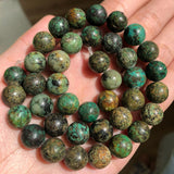 4-12mm African Turquoise Stone Beads Round Smooth Loose Beads 15in
