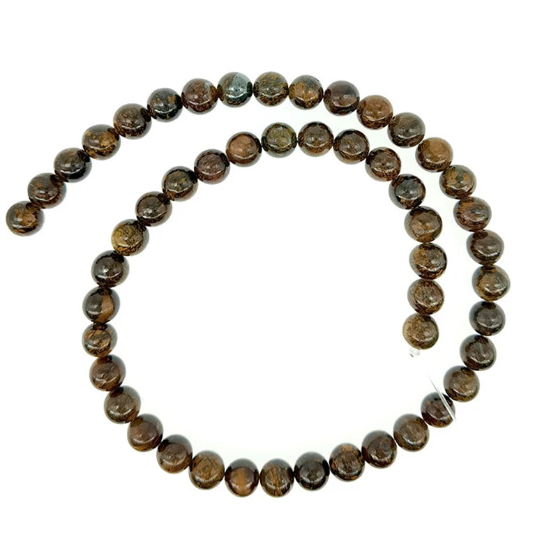 Natural Bronzite Round Loose Beads for Jewelry Making DIY Bracelet