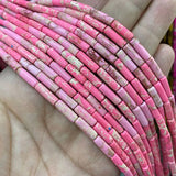 4*13mm Natural Stone Amethysts Turquoise Loose Beads 15''