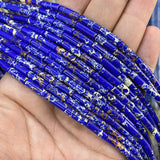 4*13mm Natural Stone Amethysts Turquoise Loose Beads 15''