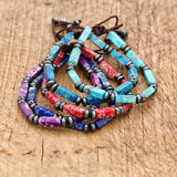 Natural Stone Chakra Bracelet Hematite Health Wrap Bracelet