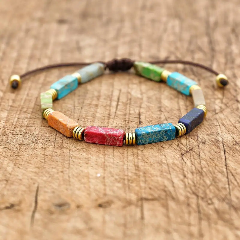 7 Chakra Bracelet String Braided Strand Friendship Lover Couples Wrap Jewelry