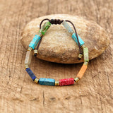 7 Chakra Bracelet String Braided Strand Friendship Lover Couples Wrap Jewelry
