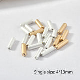 Haematite Long Straight Tube Beads DIY Jewelry Making Accessories 30pcs