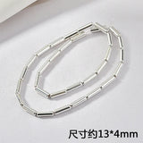 Haematite Long Straight Tube Beads DIY Jewelry Making Accessories 30pcs