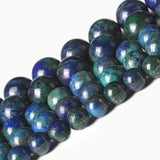 4-14mm Round Green Lapis Lazuli Stone Beads Jewelry Bracelets 15'' DIY Trinket