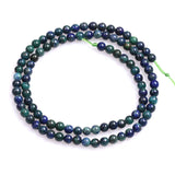 4-14mm Round Green Lapis Lazuli Stone Beads Jewelry Bracelets 15'' DIY Trinket