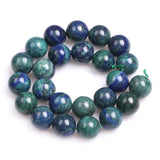 4-14mm Round Green Lapis Lazuli Stone Beads Jewelry Bracelets 15'' DIY Trinket