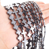 4-14mm Cross Hematite Stone Beads for Jewelry Making DIY Bracelet Necklace