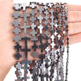 4-14mm Cross Hematite Stone Beads for Jewelry Making DIY Bracelet Necklace
