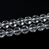 4-14mm Rock Quartz Beads Natural Clear Crystal Beads For Jewelry Making 15''