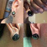 4-16mm Crystal Plugs & Tunnels Ear Gauges Stainless Steel Screw Fit 8mm