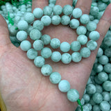 Angelite Stone Beads Round DIY Loose Beads For Jewelry Making