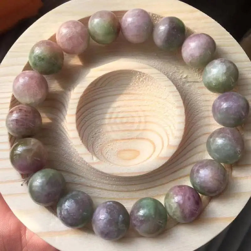 Natural Pink Tourmaline Bracelet 11-11.8mm 17-18 Beads
