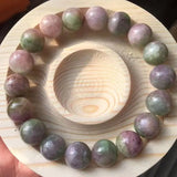 Natural Pink Tourmaline Bracelet 11-11.8mm 17-18 Beads