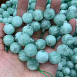 4-20mm Natural Angelite Beads 15'' Round Chinese Larimar DIY Loose Stone Beads