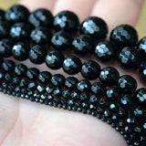 4-20mm Round Faceted Agates Beads For Jewelry Making 15''