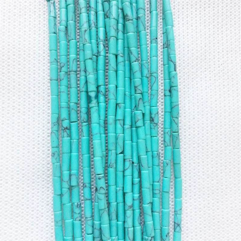 Small Round Turquoise Gem Stone Bead for DIY Jewelry Making