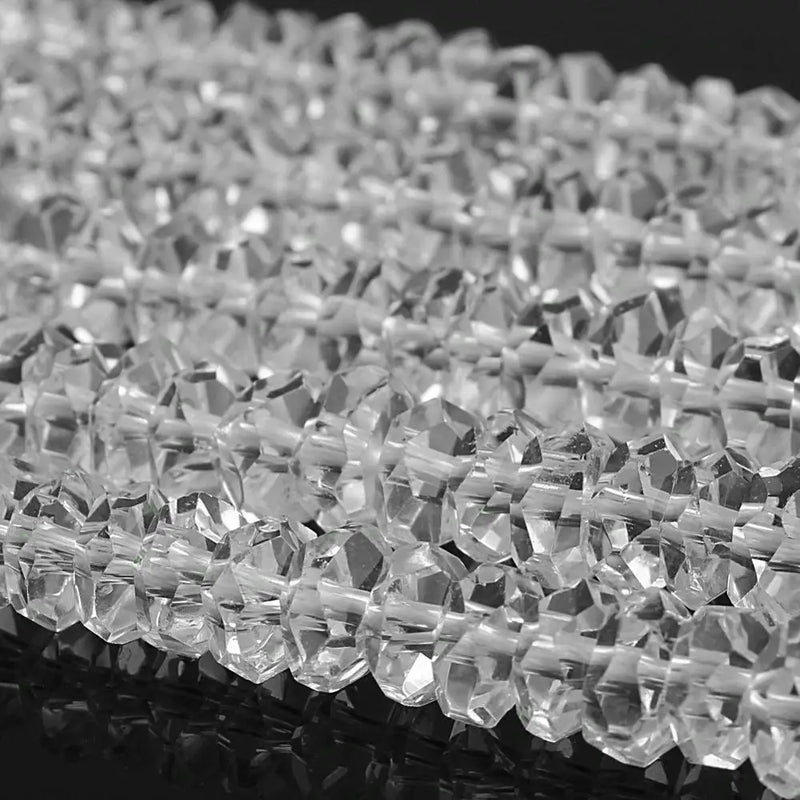 Natural Crystal Button Cut Quartz Gemstone Loose Beads DIY Jewelry Making