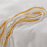 Gold-Plated Gallstone Faceted Wheel Flat Bead Spacer DIY Bead Material