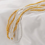 Gold-Plated Gallstone Faceted Wheel Flat Bead Spacer DIY Bead Material