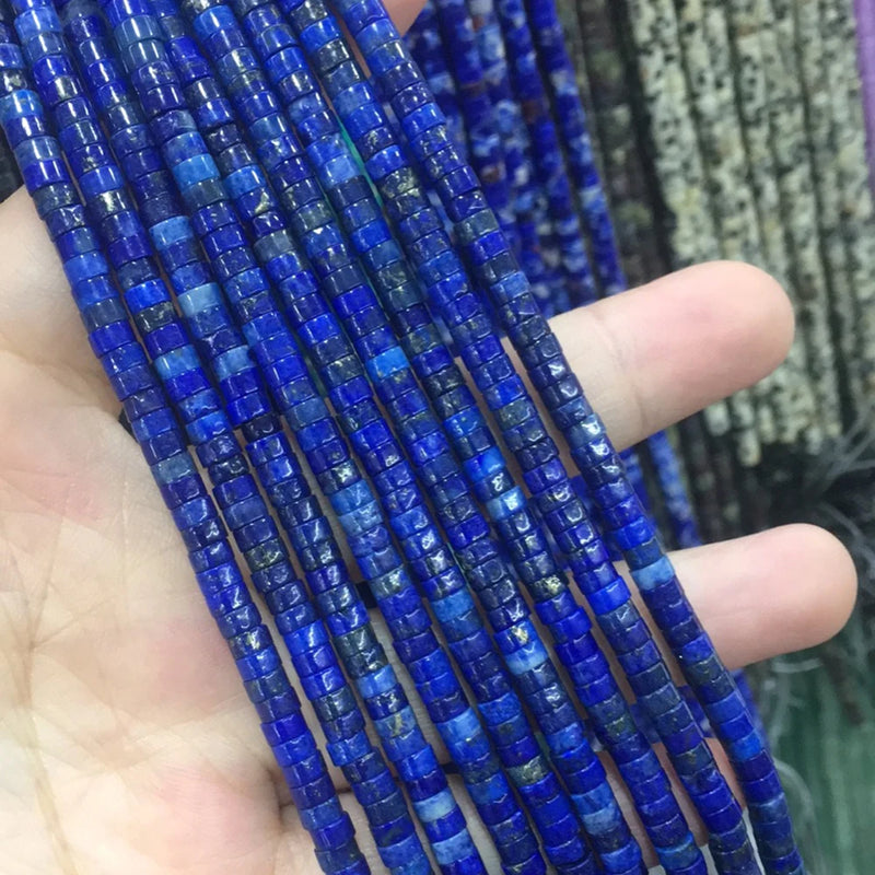 Dark Lapis Lazuli Stone Beads for Jewelry Making DIY Bracelet Necklace