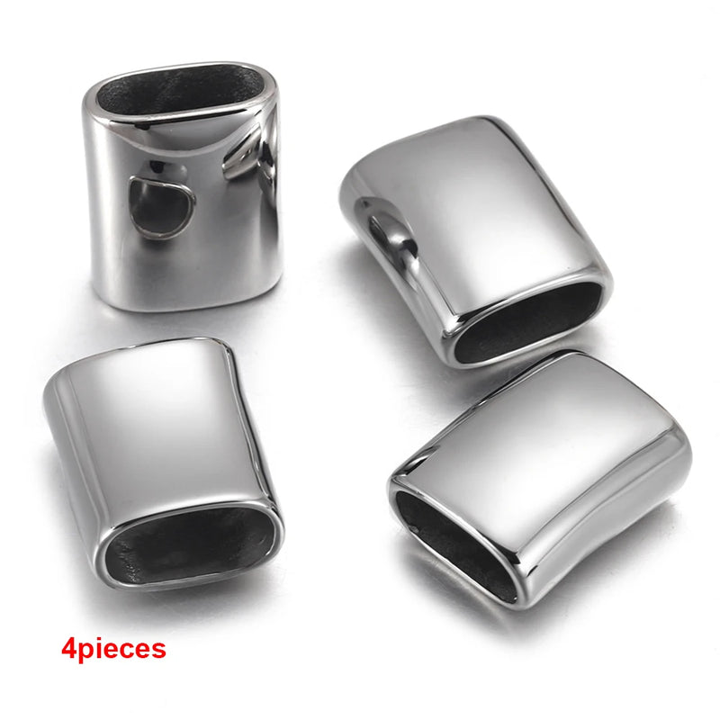 2pcs 316L Stainless Steel Slide Charms for Bracelet Making