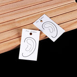 50Pcs Jewelry Display Earring Cards Paper Holder for Studs Drop Earrings Clip