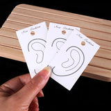 50Pcs Jewelry Display Earring Cards Paper Holder for Studs Drop Earrings Clip