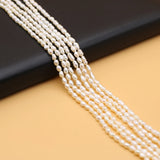4-4.5mm Freshwater Pearl Beads Rice Shape Loose Beads for DIY Jewelry Making