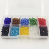 1140Pcs 5301 Bicone Mix 10 Colors Glass Crystal Loose Beads Jewelry Loose Bead