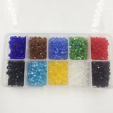 1140Pcs 5301 Bicone Mix 10 Colors Glass Crystal Loose Beads Jewelry Loose Bead