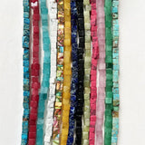 4*4MM Square Gemstone Beads for Jewelry Making DIY
