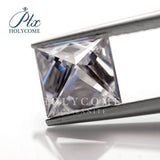 4.5x4.5MM GRAY VVS1 Princess Cut Moissanite Gemstone